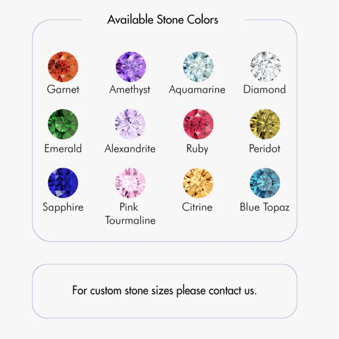 Women’s Personalised Birthstone Family Necklace