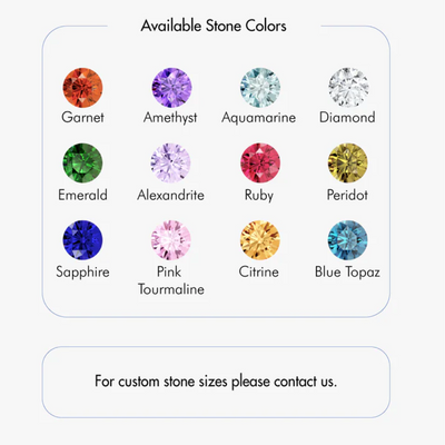 Women’s Personalised Birthstone Family Necklace