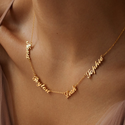 Women’s Personalised Multiple Name Necklace