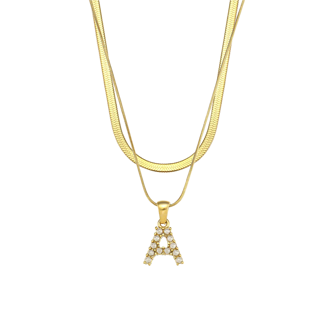 Women’s Personalised Layered Initial Necklace
