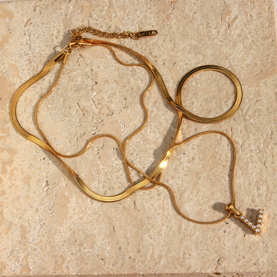 Women’s Personalised Layered Initial Necklace