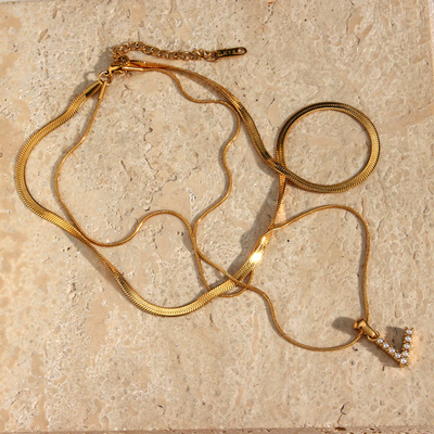 Women’s Personalised Layered Initial Necklace