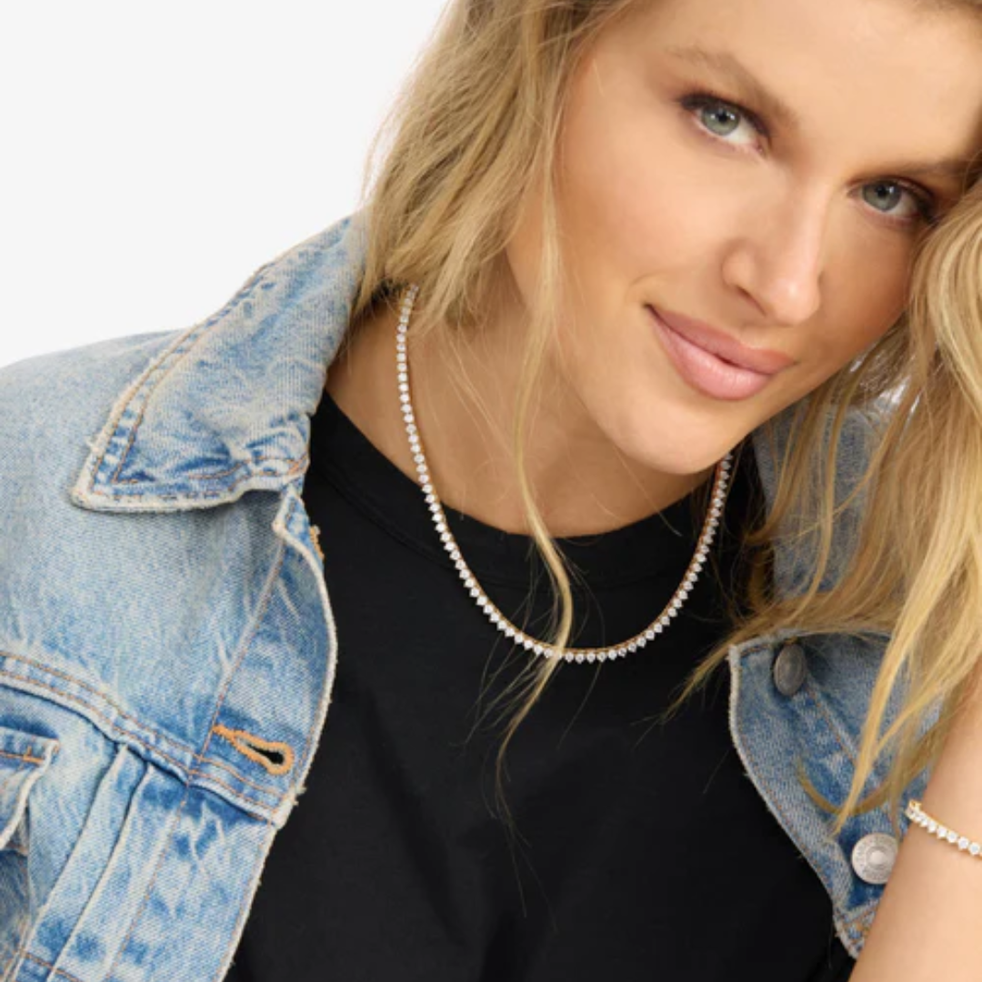 Women's 3mm Tennis Necklace