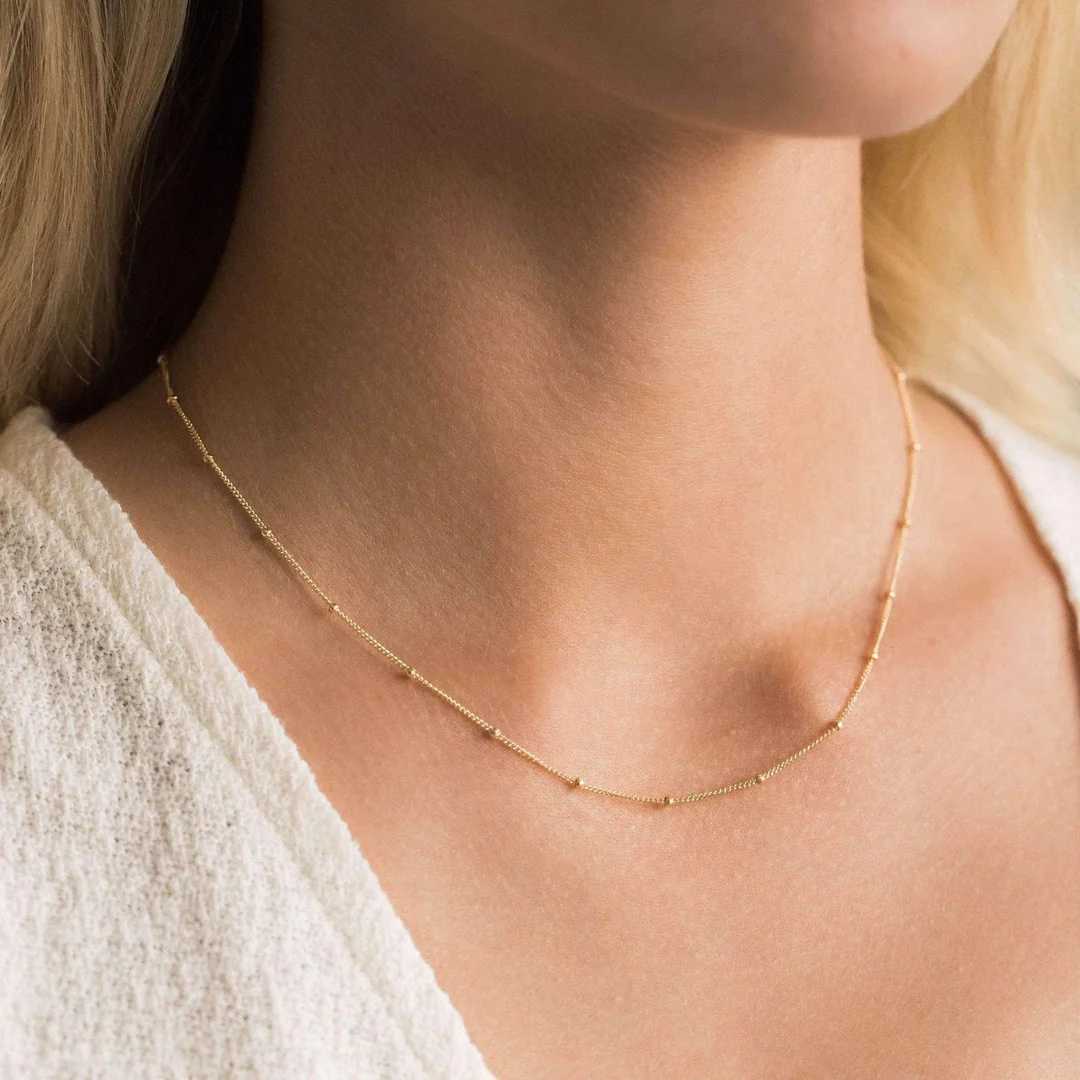 Women's Dainty Satellite Chain Necklace