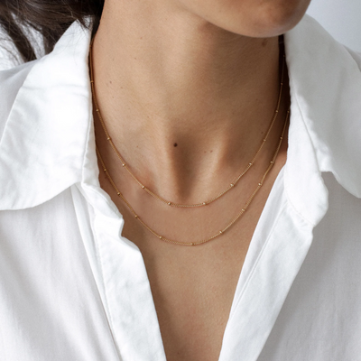 Women's Dainty Satellite Chain Necklace
