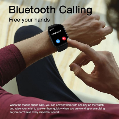 Unisex Fitness Smartwatch IP68 Waterproof