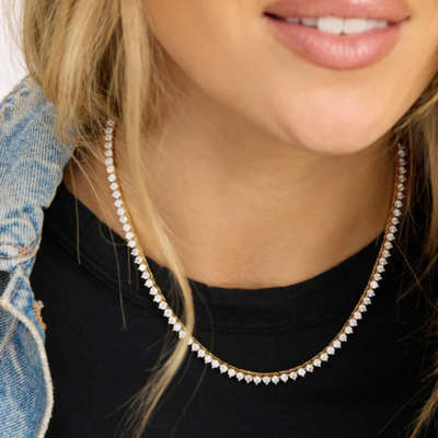 Women's 3mm Tennis Necklace