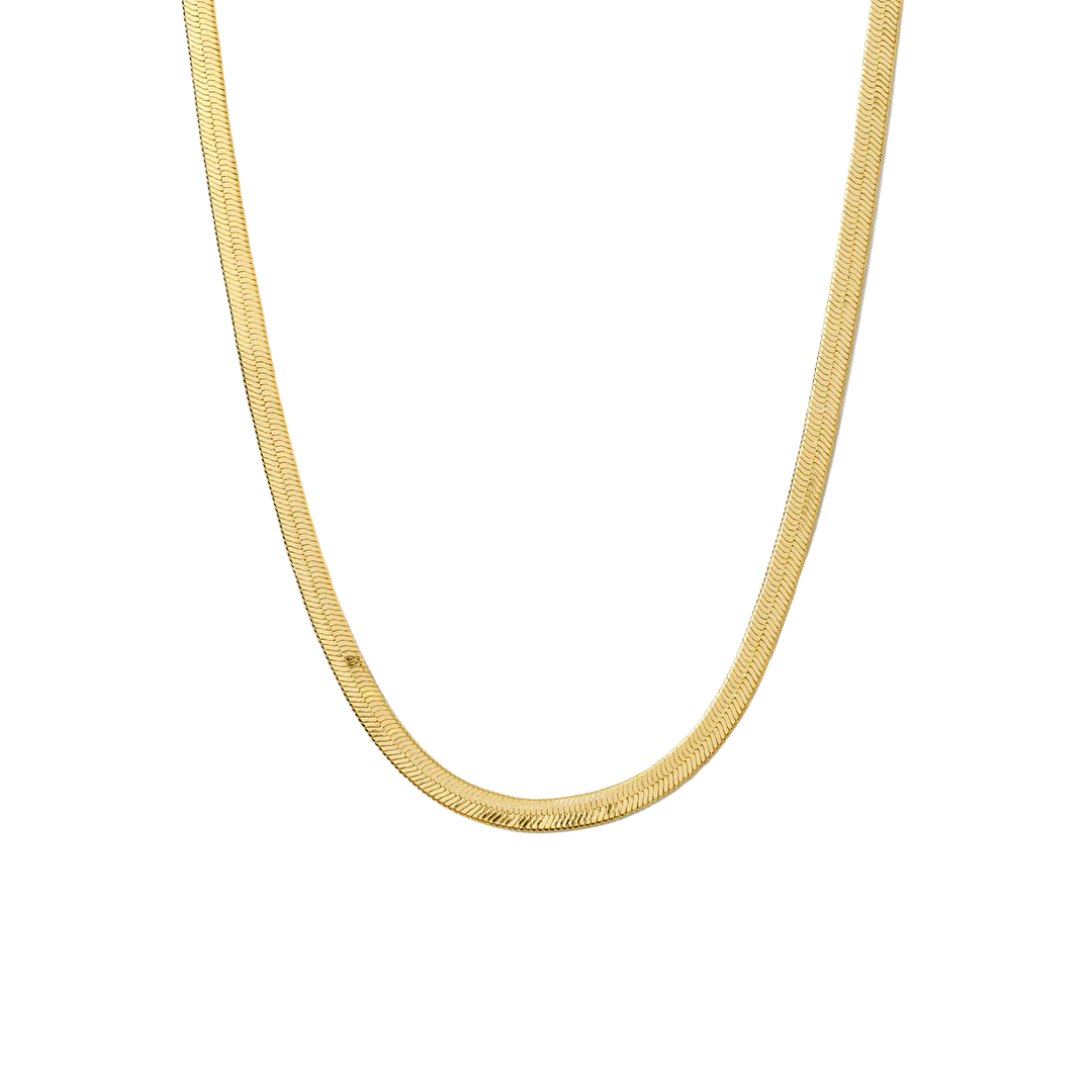 Women's 3mm Gold Filled Herringbone Necklace