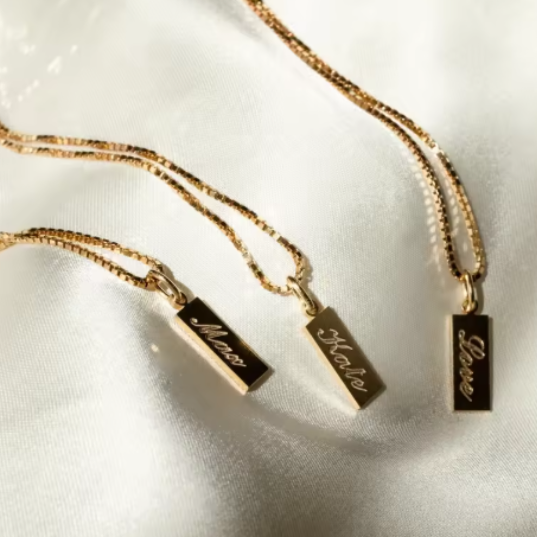 Women’s Personalised Name Tag Necklace