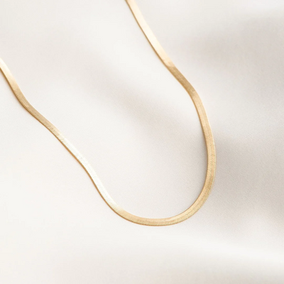 Women's 3mm Gold Filled Herringbone Necklace