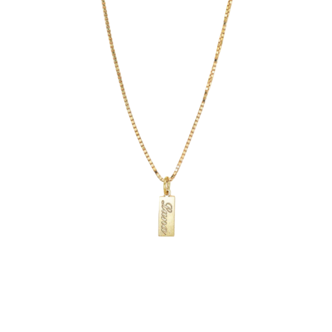 Women’s Personalised Name Tag Necklace