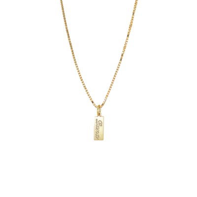 Women’s Personalised Name Tag Necklace