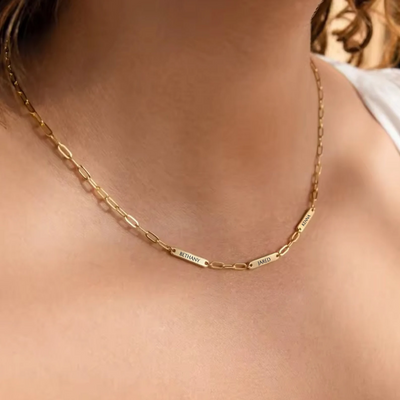 Women’s Personalised Name Bar Necklace
