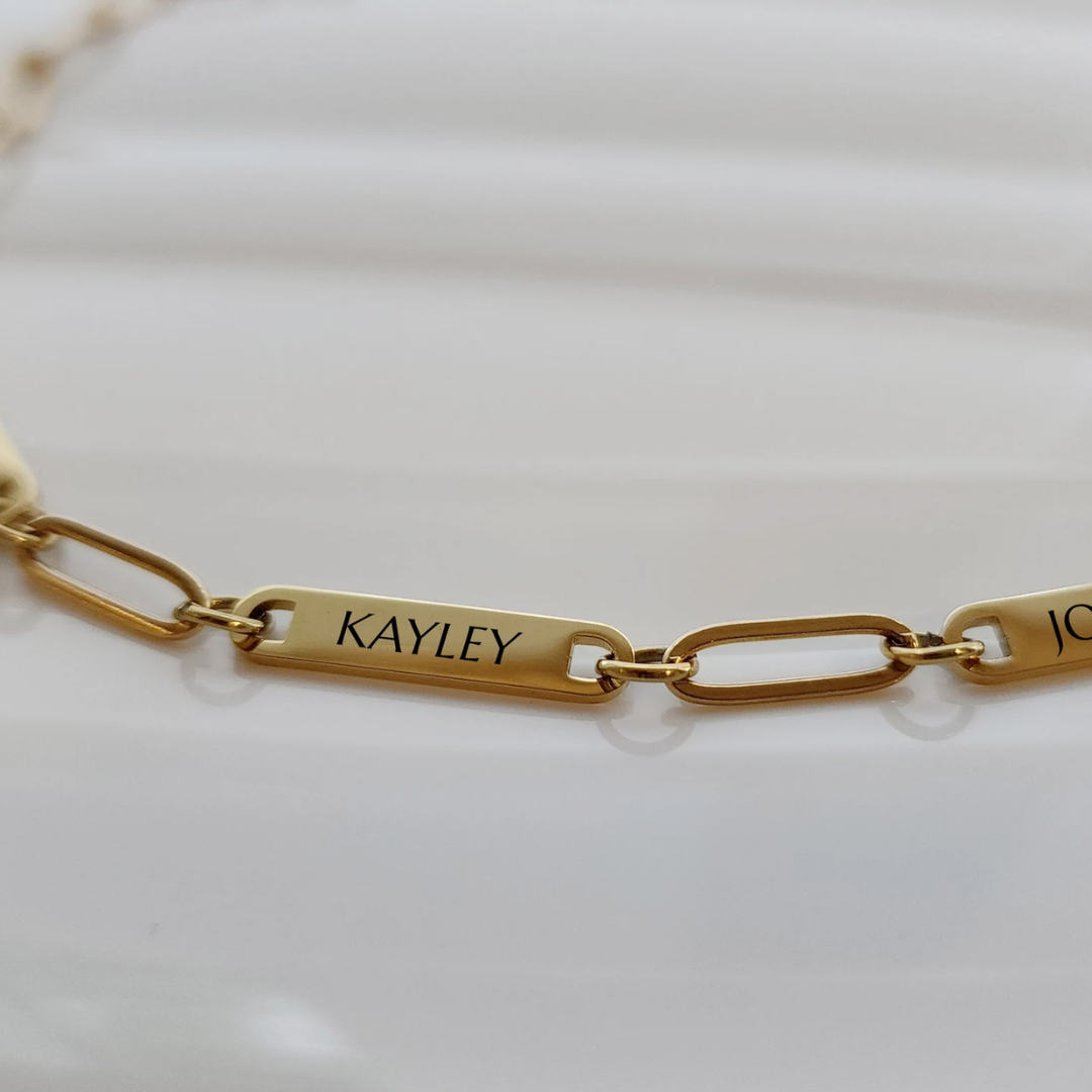 Women’s Personalised Name Bar Necklace