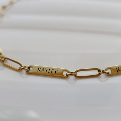 Women’s Personalised Name Bar Necklace