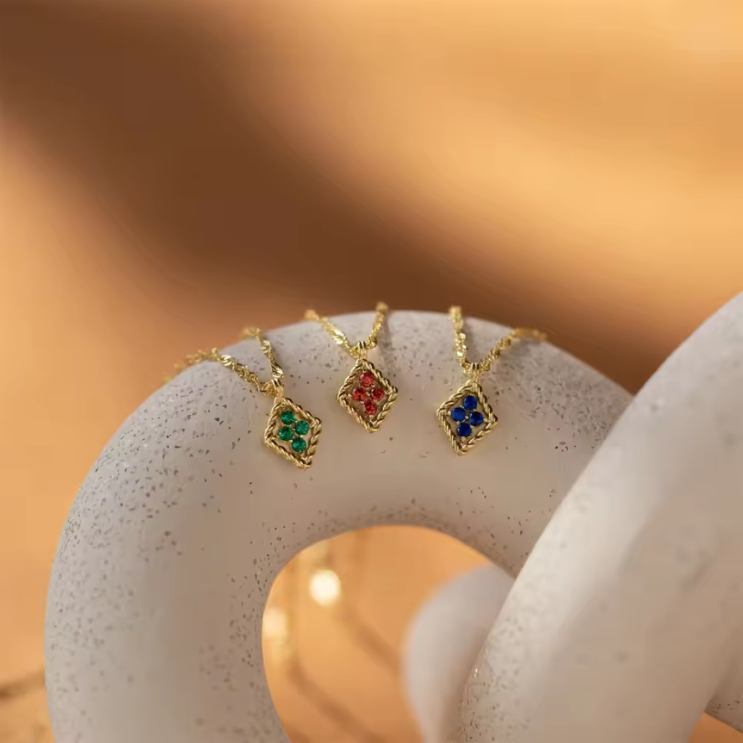 Women’s Personalised Birthstone Pendant Necklace
