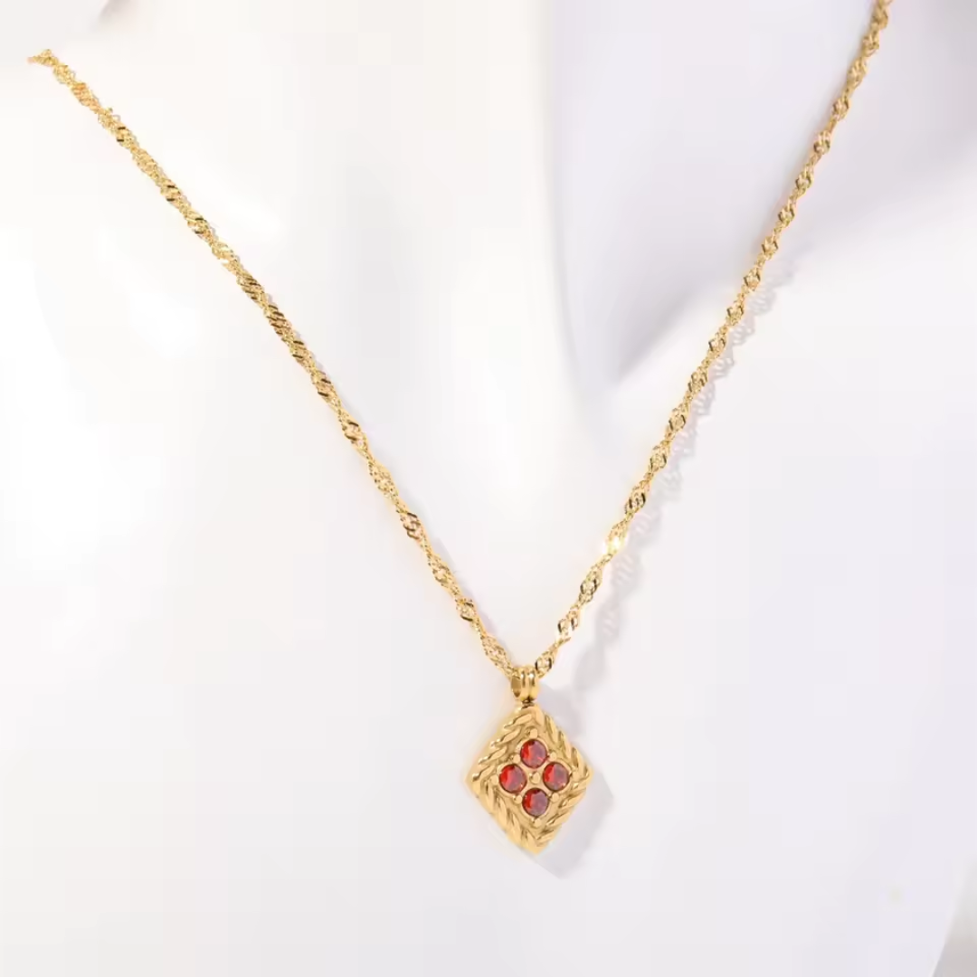 Women’s Personalised Birthstone Pendant Necklace