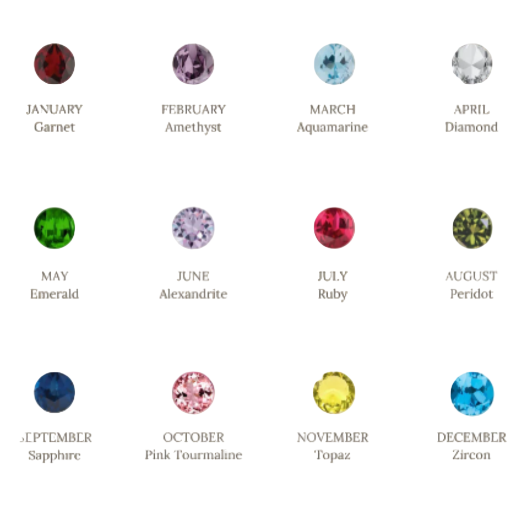 Women’s Personalised Birthstone Pendant Necklace