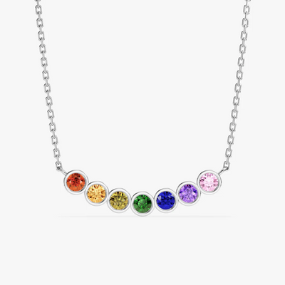 Women’s Personalised Birthstone Family Necklace