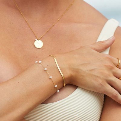 Women’s Herringbone Layered Bracelet