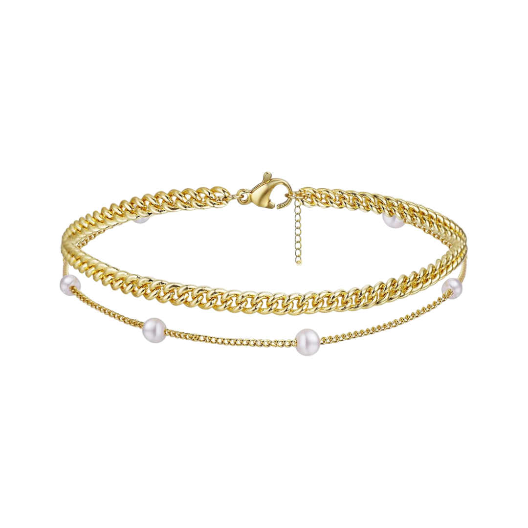 Women’s Herringbone Layered Bracelet