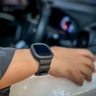Unisex Rugged Smartwatch Strap with Case 42/44mm