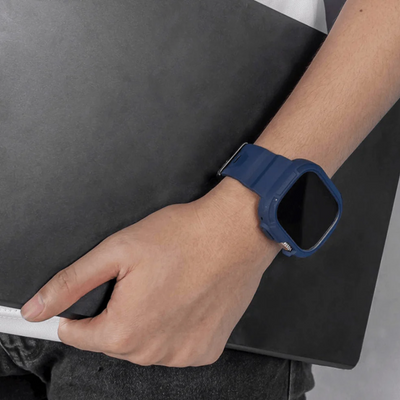 Unisex Rugged Smartwatch Strap with Case 42/44mm