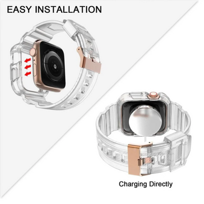 Unisex Rugged Smartwatch Strap with Case 42/44mm