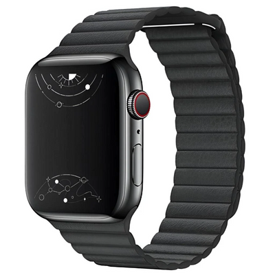 Unisex Magnetic Leather Smartwatch Band