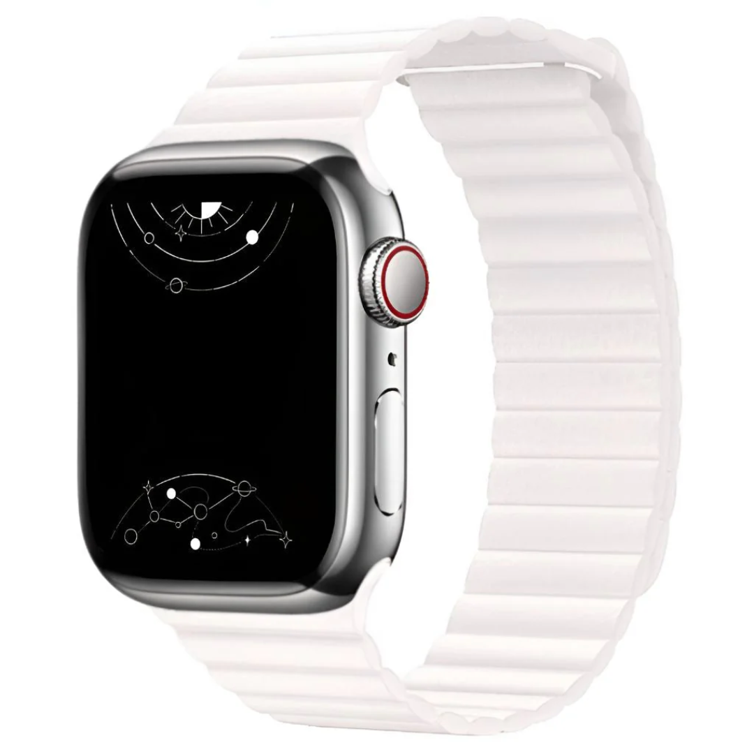 Unisex Magnetic Leather Smartwatch Band