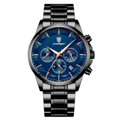 Men’s Stainless Steel Bracelet Watch | Obsidian Harbor