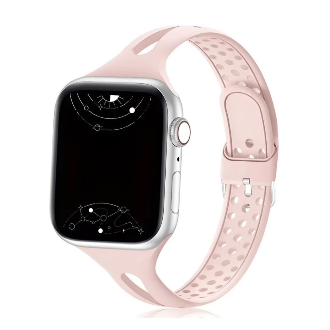 Unisex Slim Silicone Smartwatch Strap
