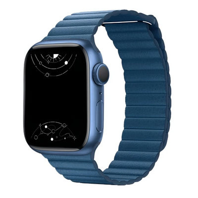 Unisex Magnetic Leather Smartwatch Band
