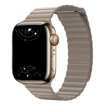Unisex Magnetic Leather Smartwatch Band