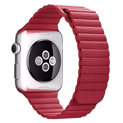 Unisex Magnetic Leather Smartwatch Band