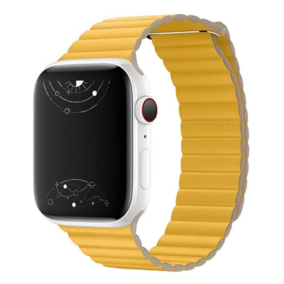 Unisex Magnetic Leather Smartwatch Band