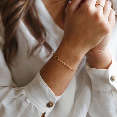 Women’s Paperclip Link Chain Bracelet