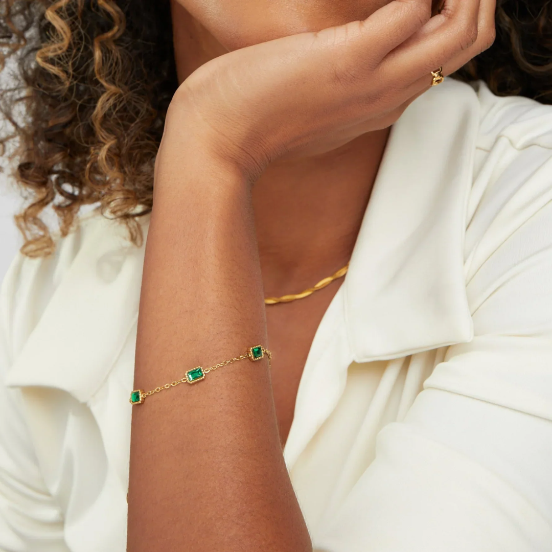 Women’s Emerald Link Bracelet