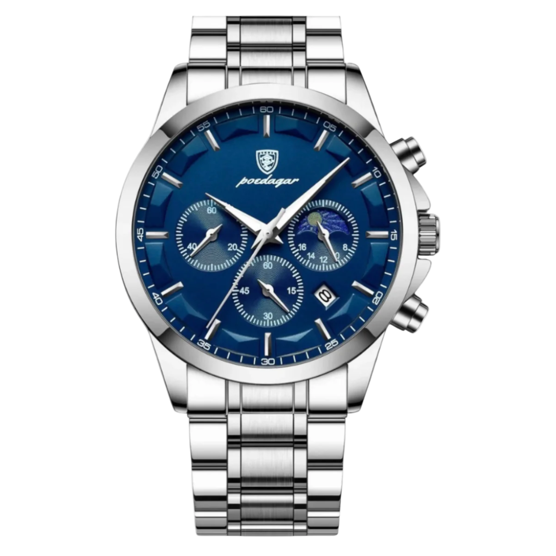 Men’s Stainless Steel Bracelet Watch | Obsidian Harbor