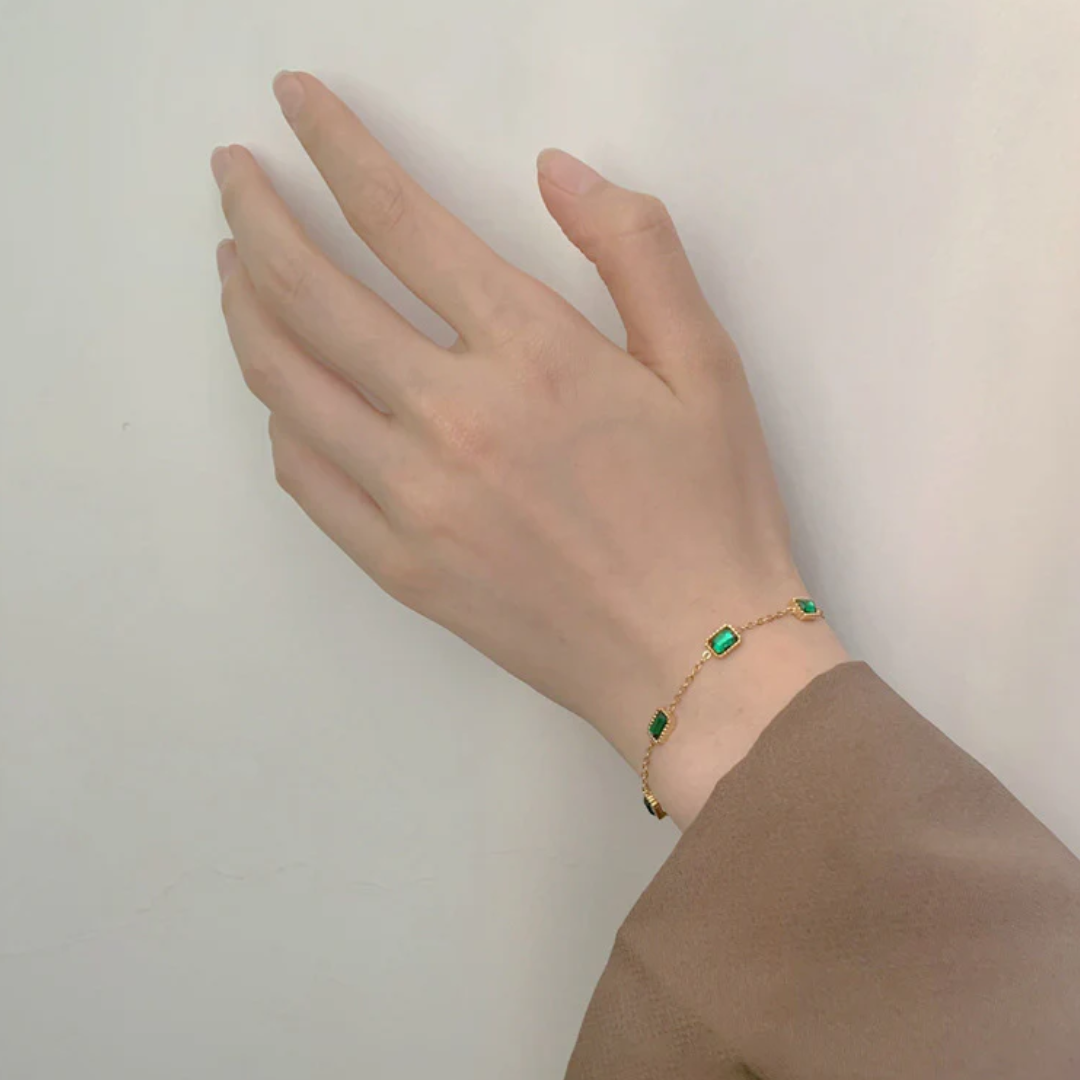 Women’s Emerald Link Bracelet