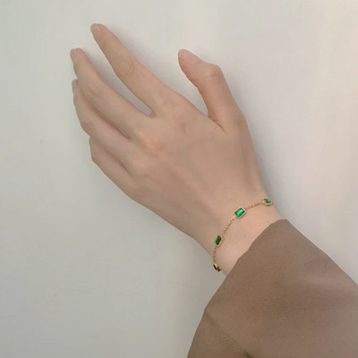 Women’s Emerald Link Bracelet