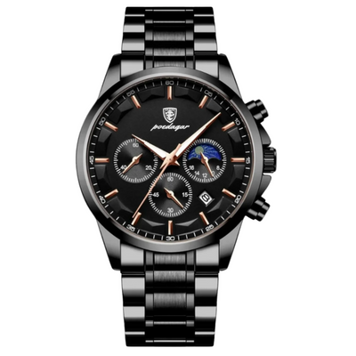 Men’s Stainless Steel Bracelet Watch | Obsidian Harbor