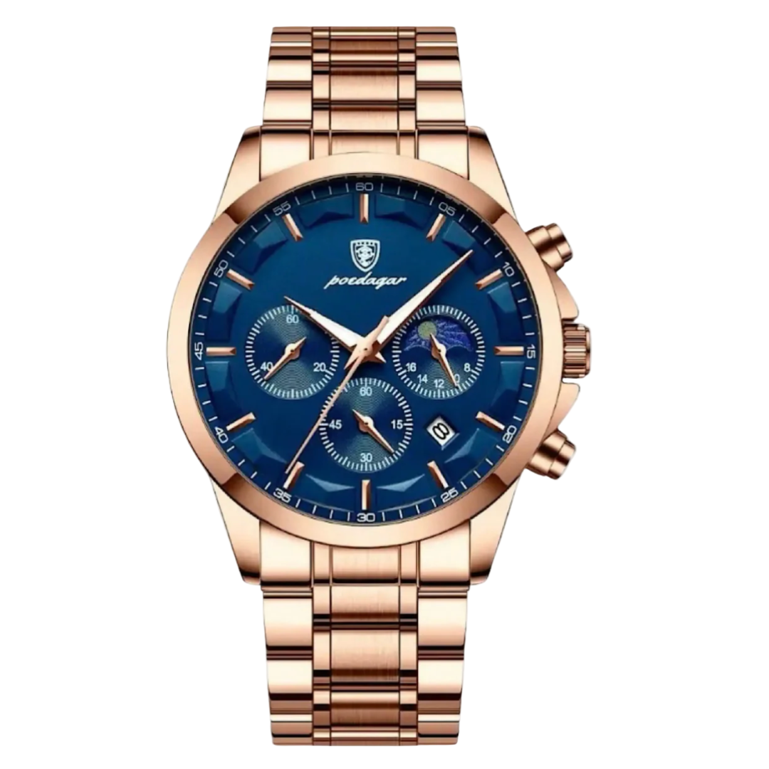 Men’s Stainless Steel Bracelet Watch | Obsidian Harbor