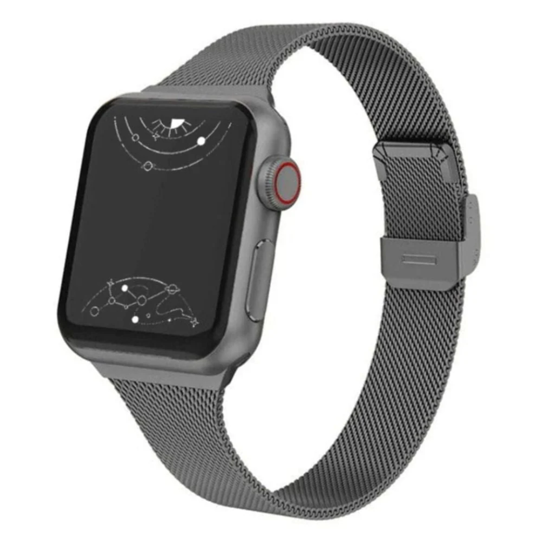 Unisex Slim Stainless Steel Smartwatch Strap