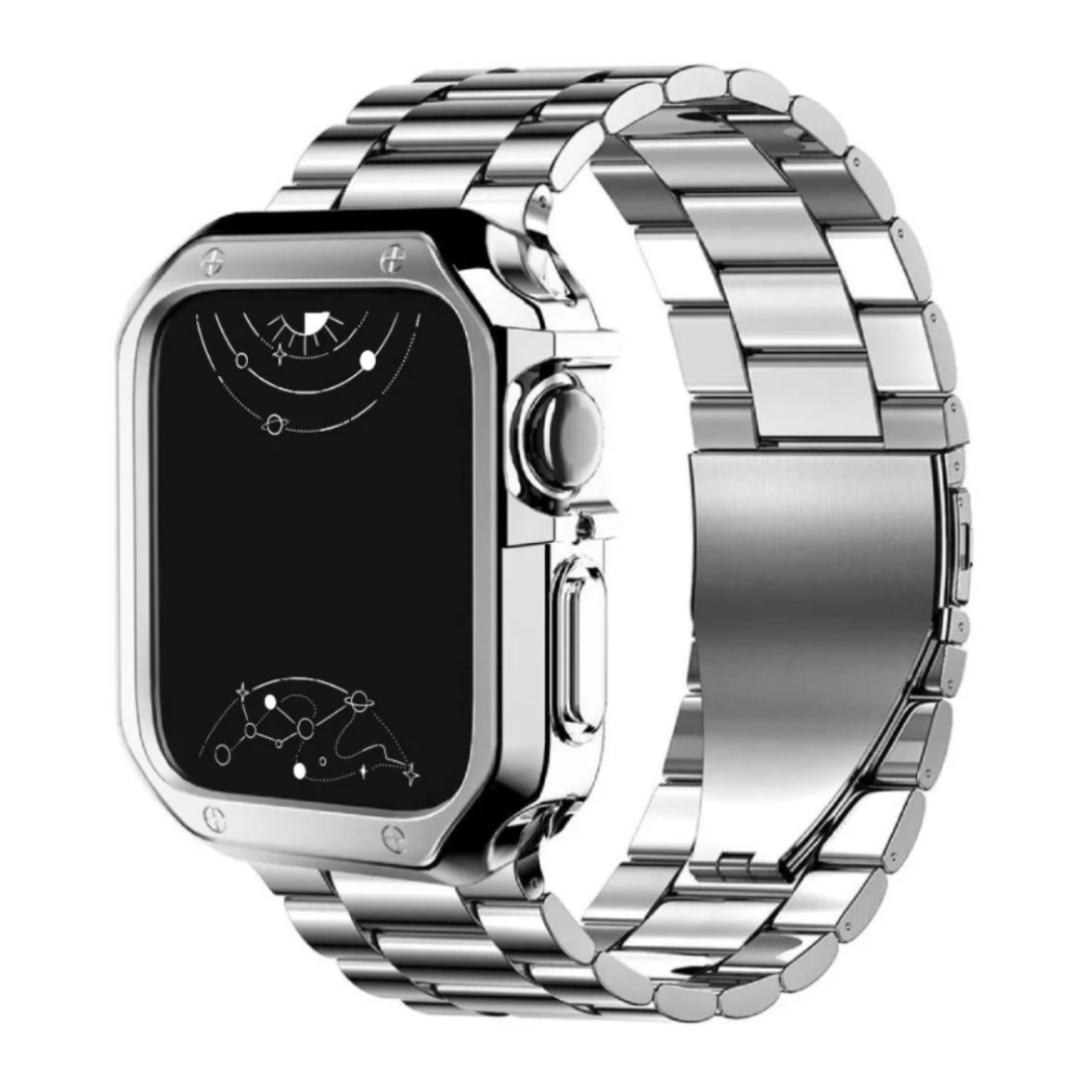Unisex Steel Smartwatch Band with Case