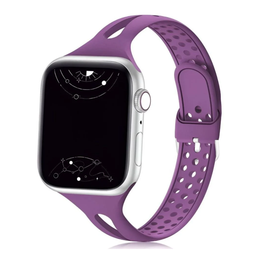 Unisex Slim Silicone Smartwatch Strap