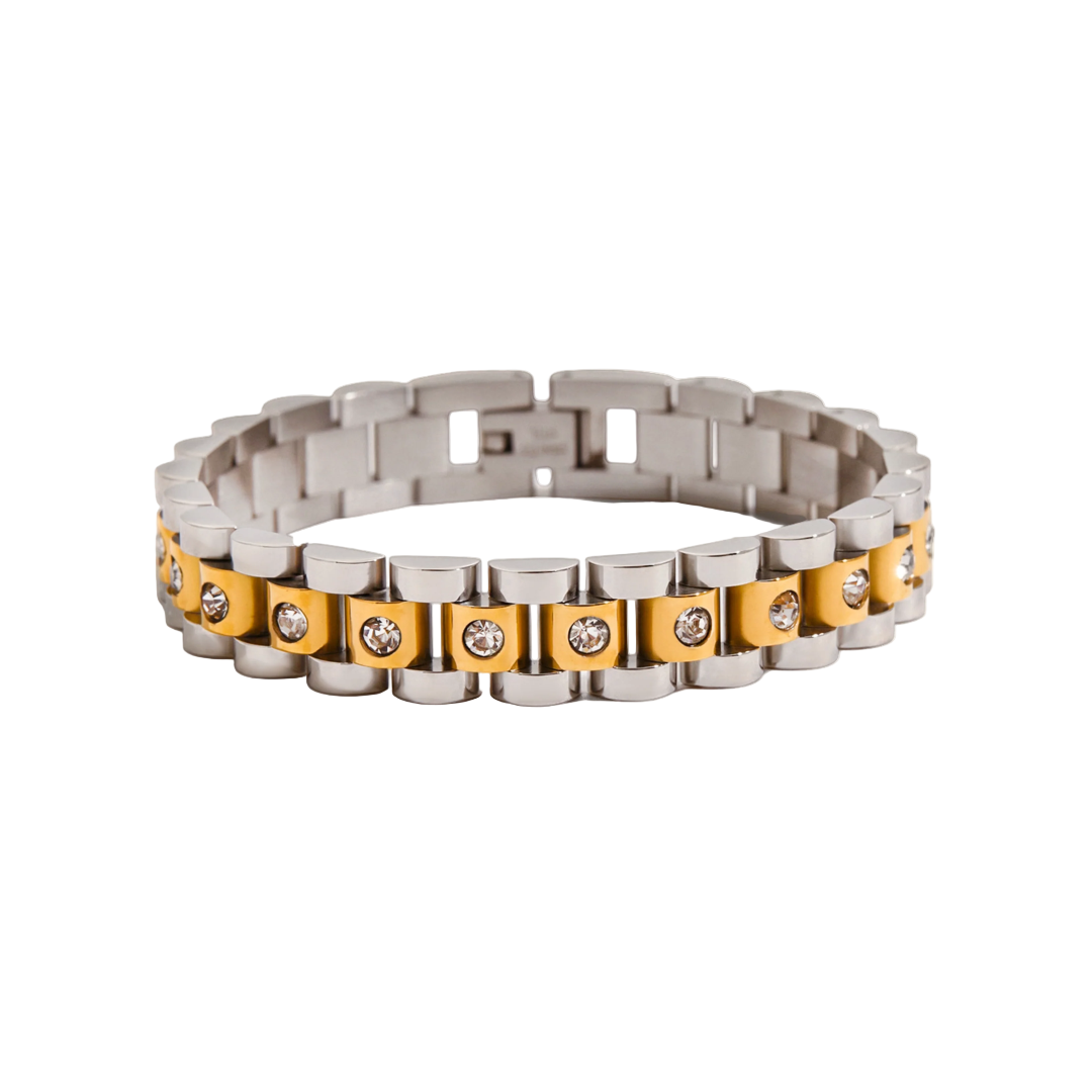 Women’s Diamond Watchband Chain Bracelet