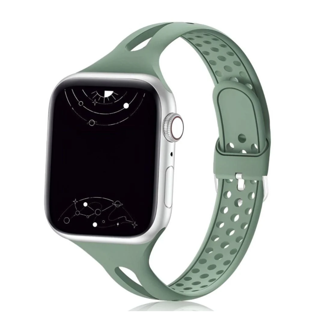 Unisex Slim Silicone Smartwatch Strap