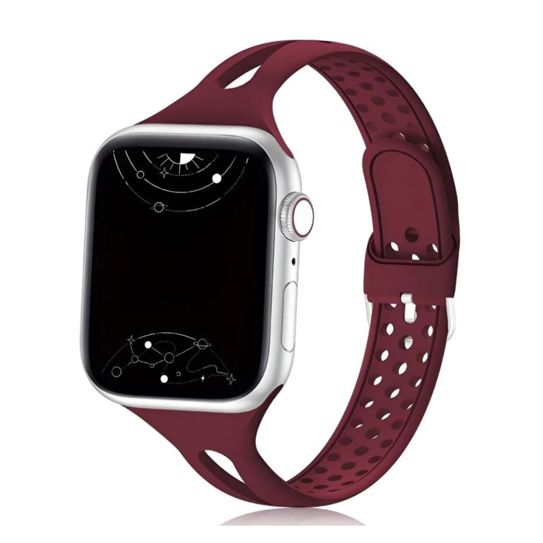 Unisex Slim Silicone Smartwatch Strap