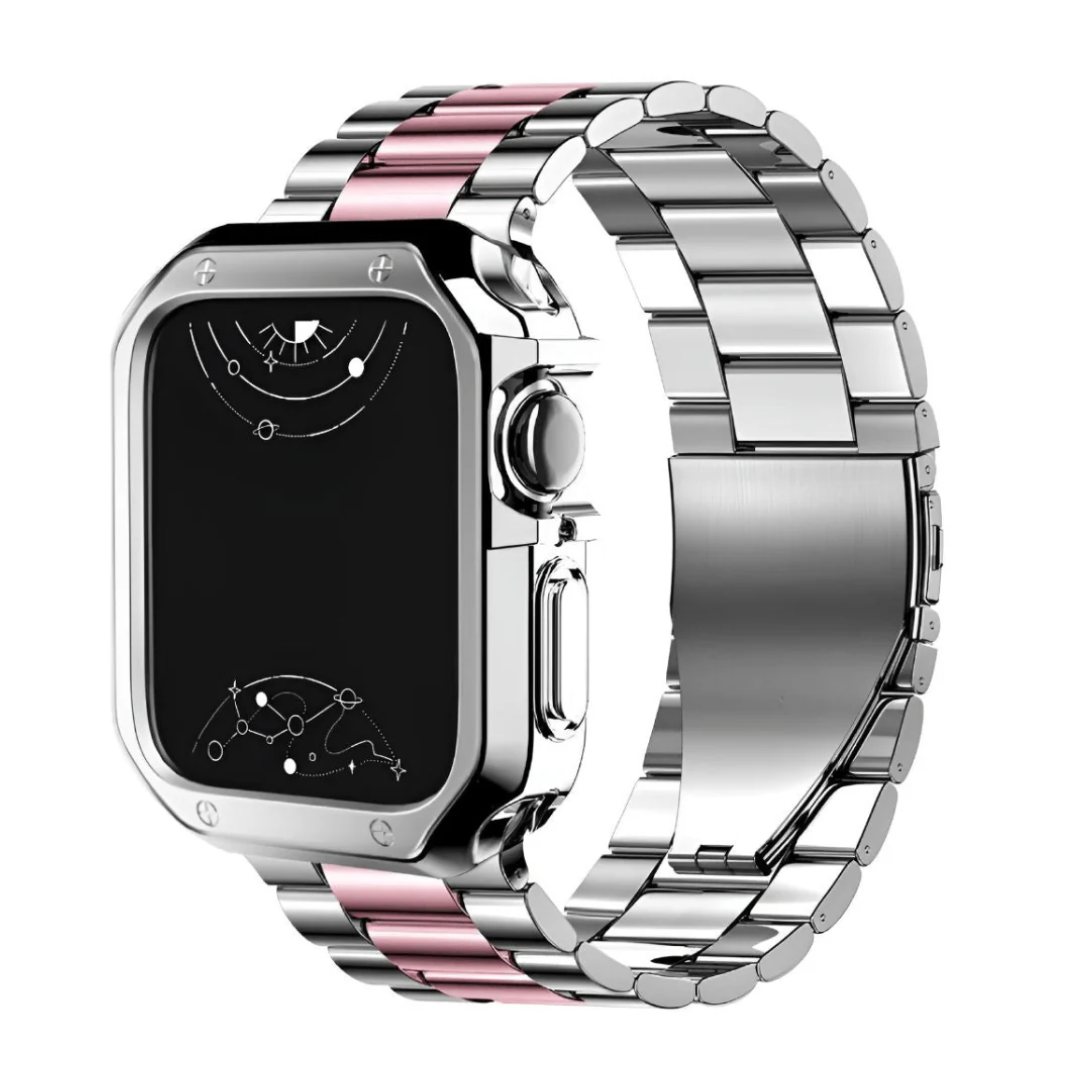 Unisex Steel Smartwatch Band with Case